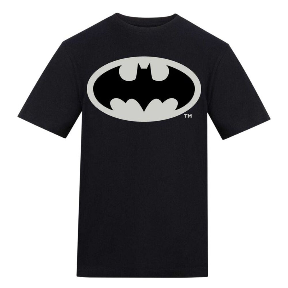 Batman Unisex Adult Logo T-Shirt / Black